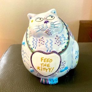 Fitz and Floyd Essential Cash Critters-Vintage, Excellent Condition, Light Blue